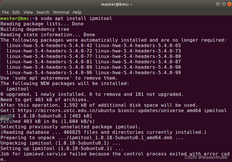 IPMI22：ipmi——ipmitool使用