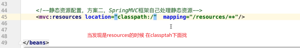 springMVC小bug webapp/.html访问不到