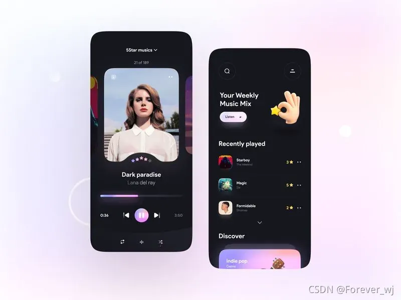 Playo Music player app by Hesam Mousavi