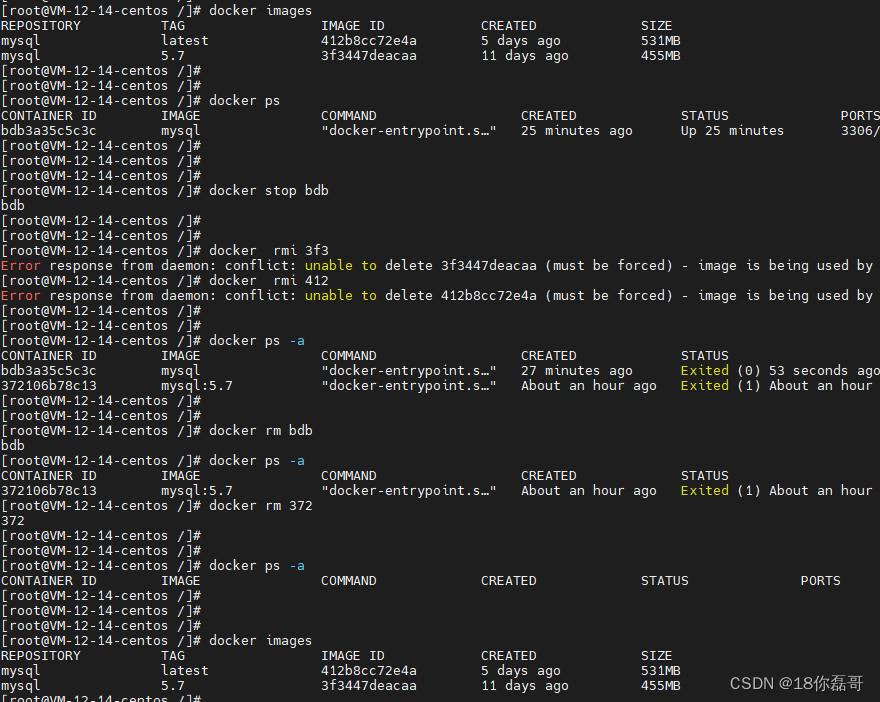 docker上面安装mysql