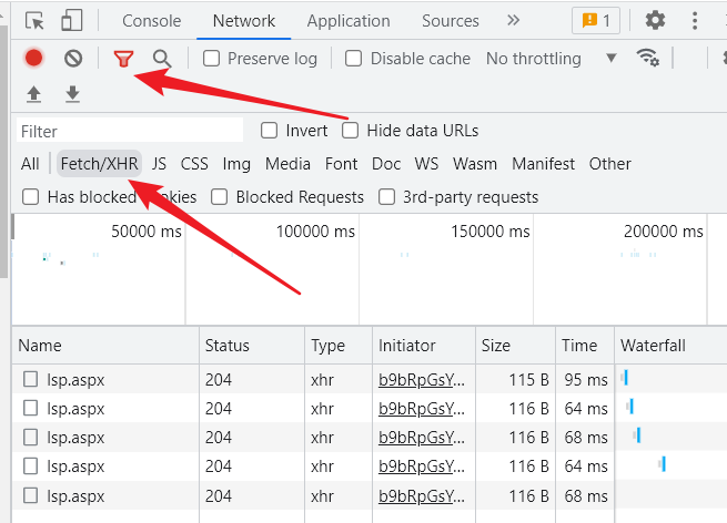 浏览器开发者模式下只显示 XHR 请求应该怎么办