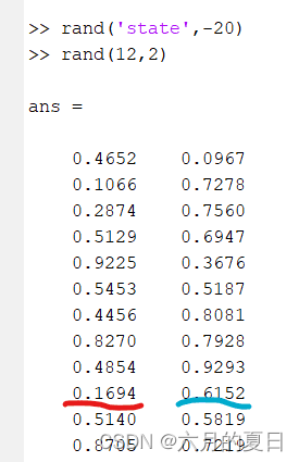 Matlab算法学习--rand(‘state’,-20)_rand('state',15);-CSDN博客