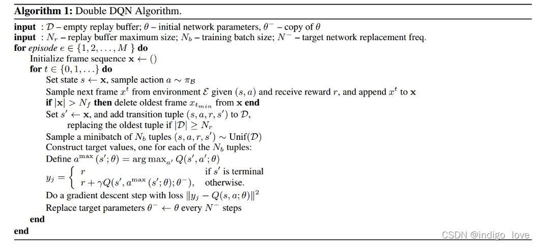 深度强化学习-Double DQN算法原理与代码
