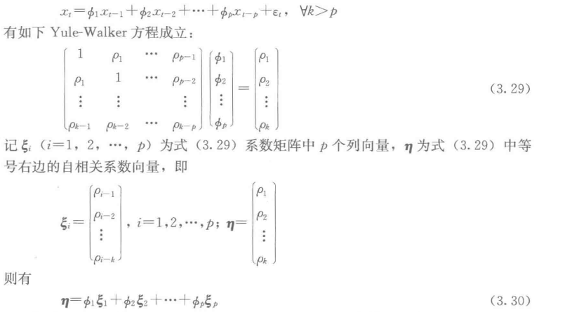 AR( p)截尾的证明