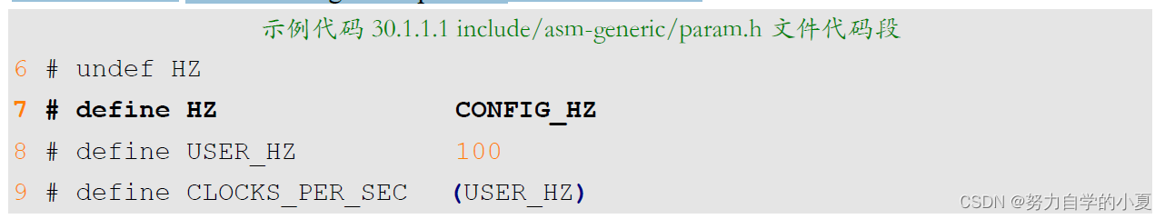 include/asm-generic/param.h文件代码段