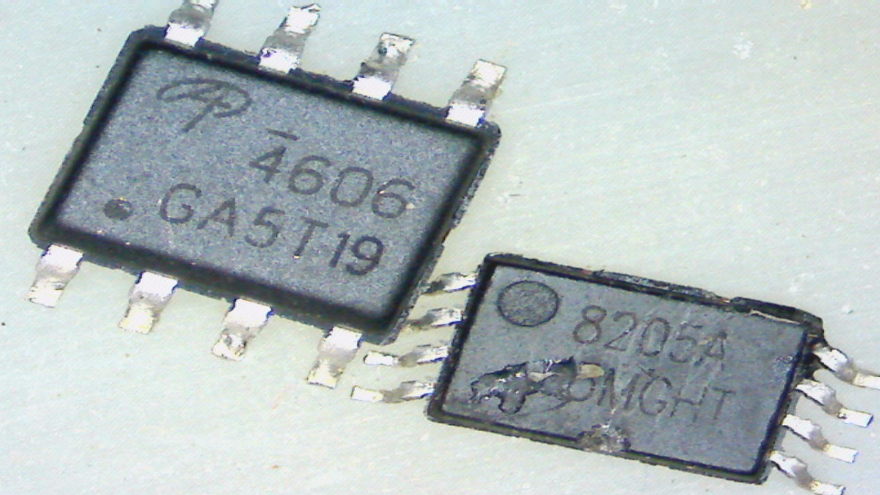 测试两款集成功率mos芯片46068205a