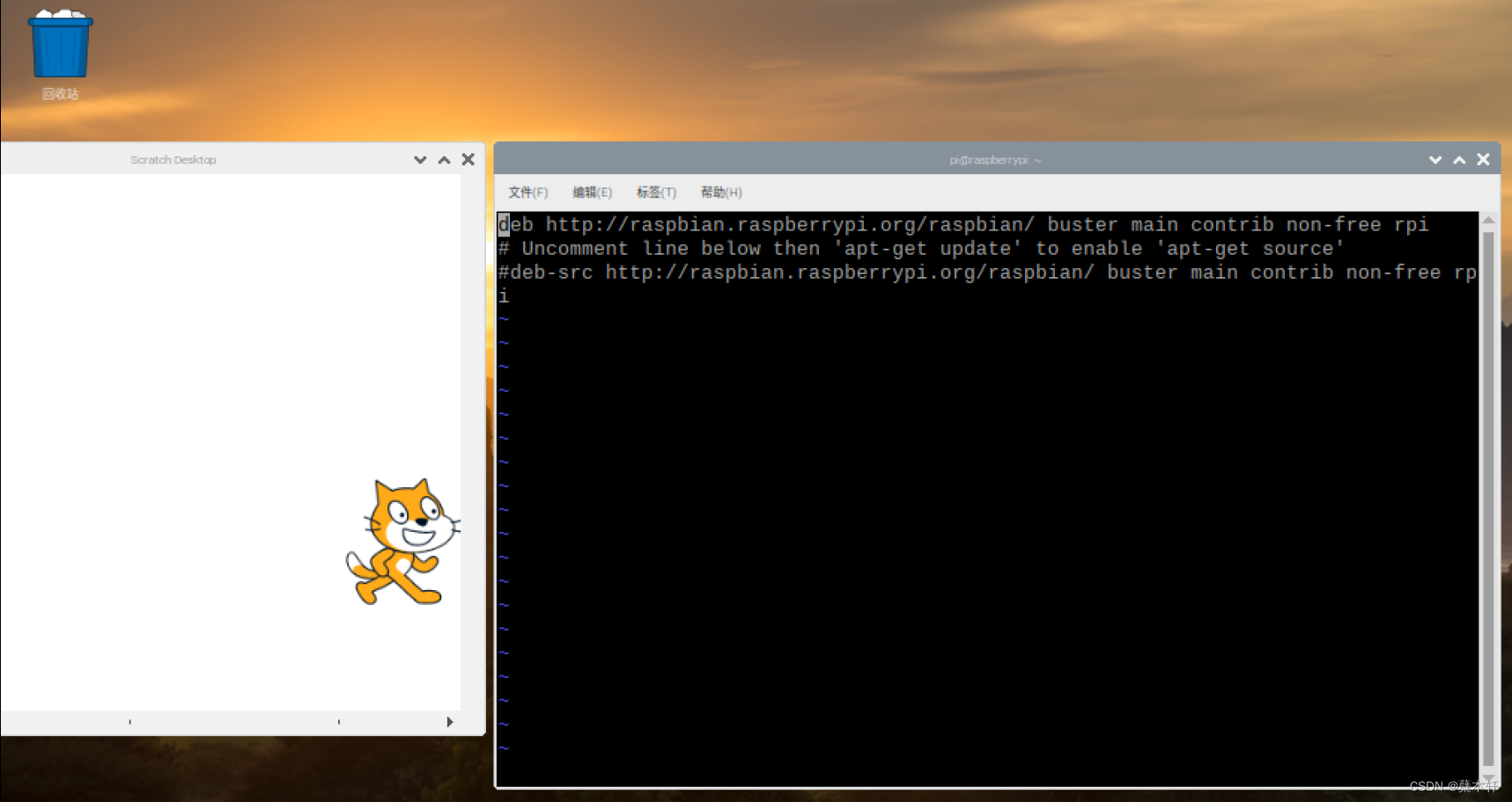 树莓派安装scratch3时，更新系统失败_debian安装 scratch3.0CSDN博客