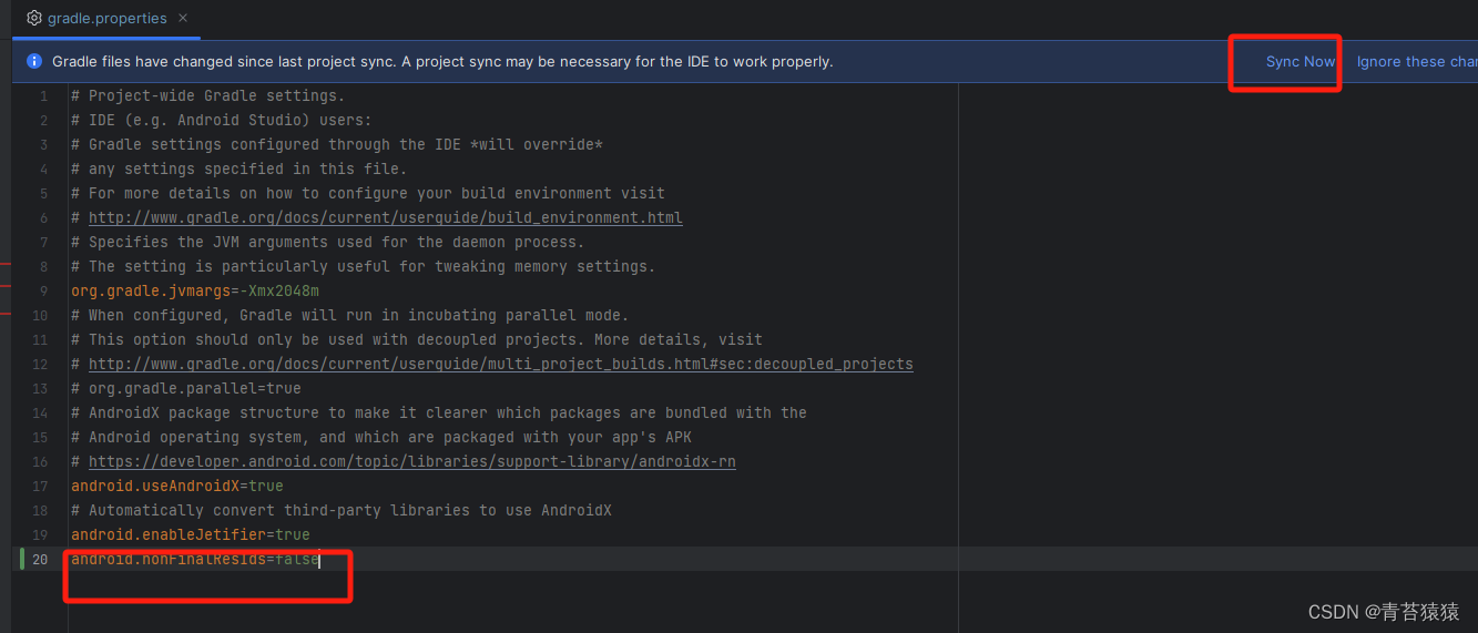 Android——资源IDnonFinalResIds和“Attribute value must be constant”错误