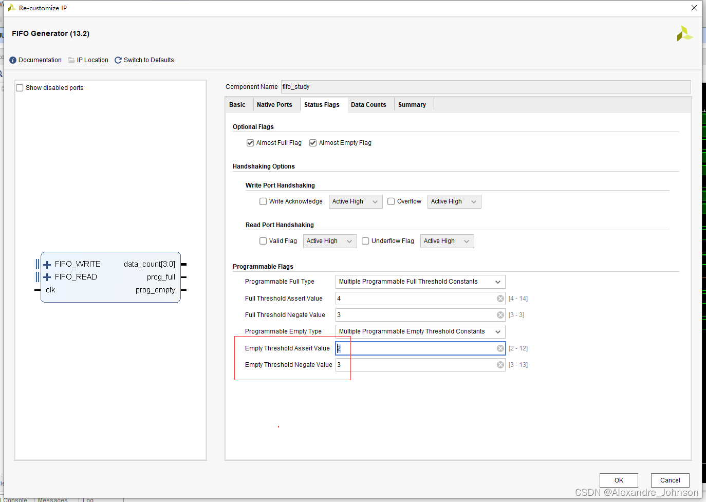 Clock RAM（2）_fifo assert valueCSDN博客
