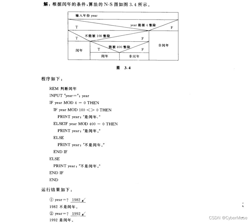 传统流程图和N-S流程图的区别