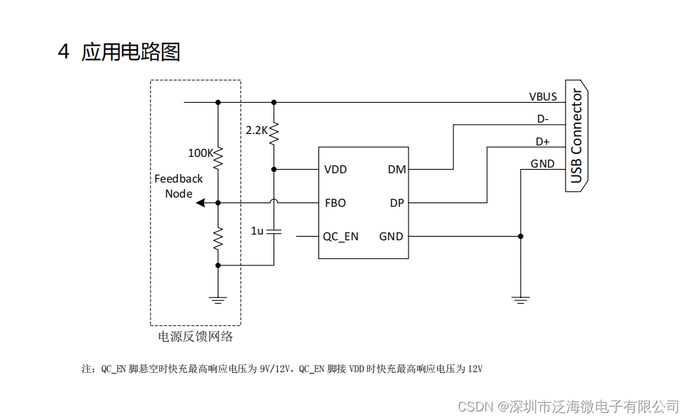 QC协议+华为FCP+三星AFC快充取电5V9V芯片FS2601应用