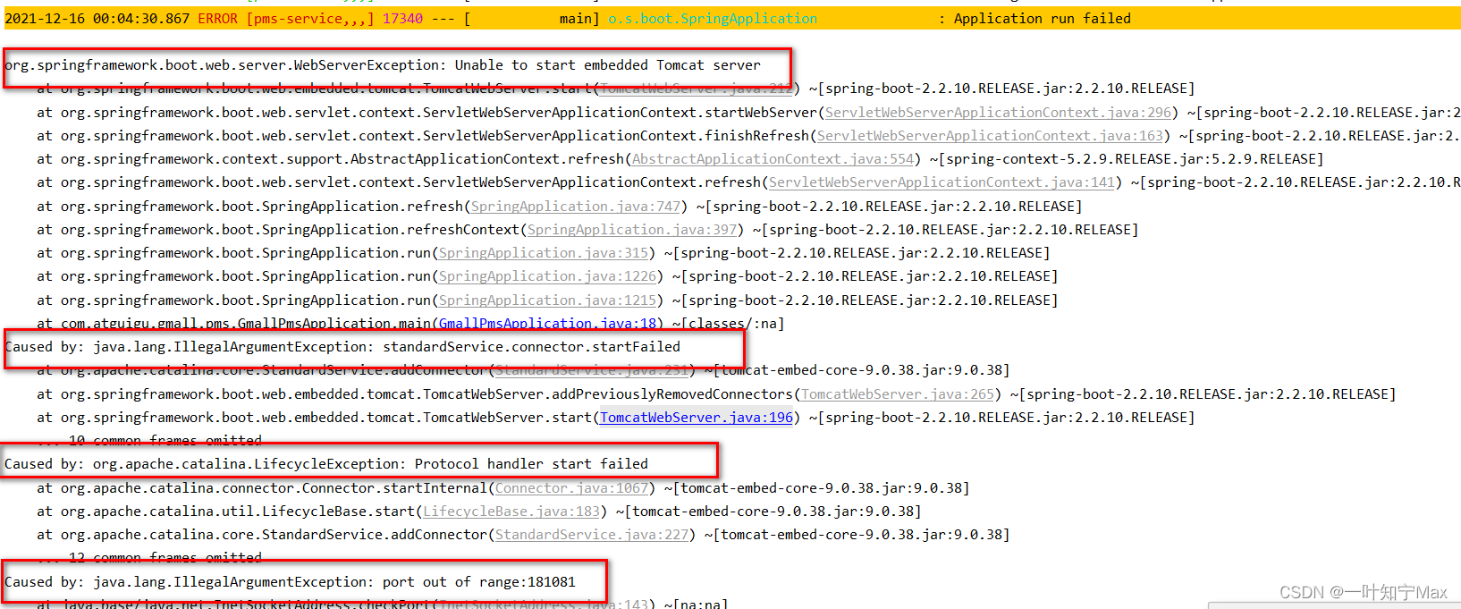 java.lang.IllegalArgumentException: port out of range:181081-CSDN博客