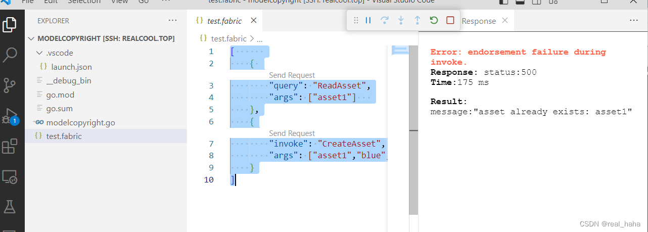 使用VSCode插件开发Hyperledger Fabric智能合约（链码）