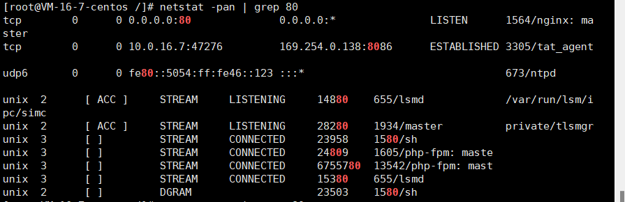 linux查看端口号是否被占用命令_配置好端口号网页打不开