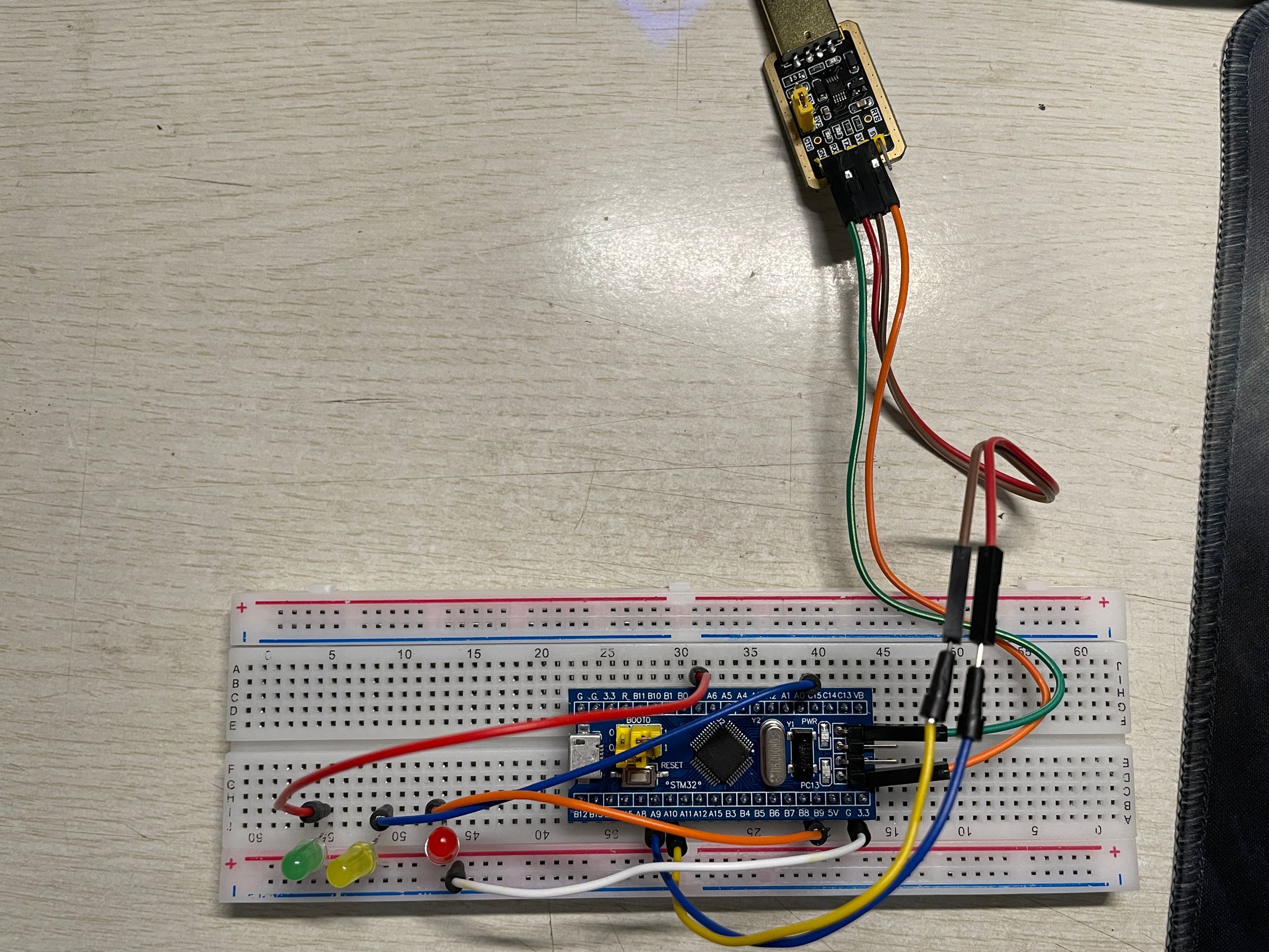 stm32f103c8t6實現流水燈