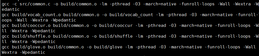 glove模型训练自己的中文数据集词向量详细步骤