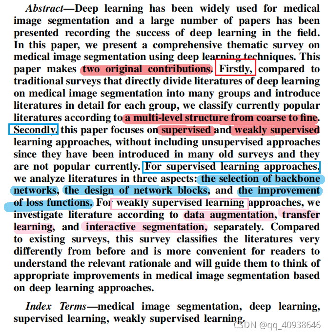基于深度学习的医学图像分割(Medical Image Segmentation Using Deep Learning: A Survey ...