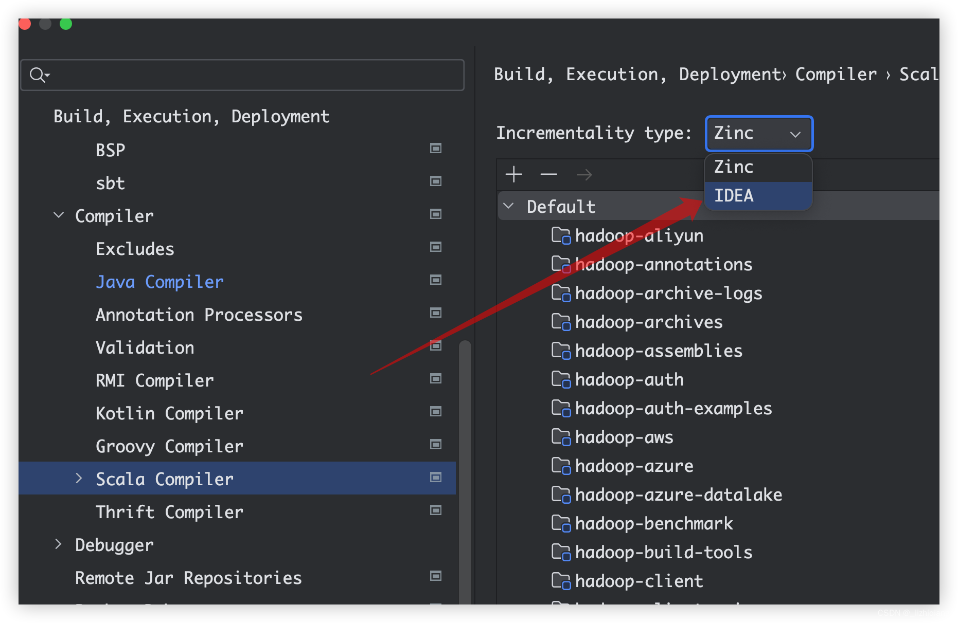 IDEA 2023.2.2 使用 Scala 编译报错 No scalac found to compile scala sources