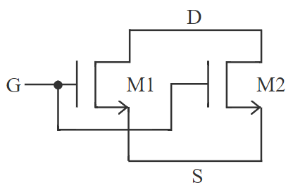 图2 MOS管M1和M2并联