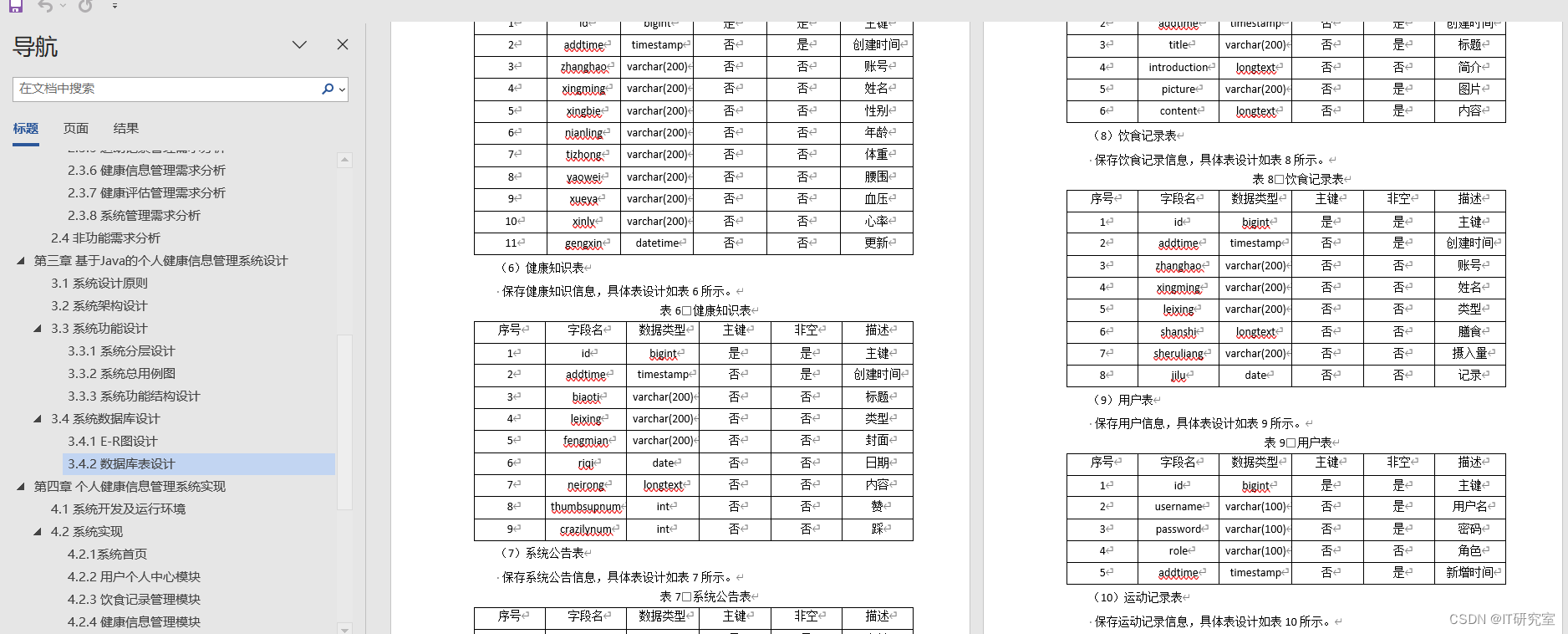 计算机毕业设计选题推荐-个人健康微信小程序/安卓APP论文参考