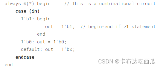 Verilog刷题[hdlbits] ：Always case