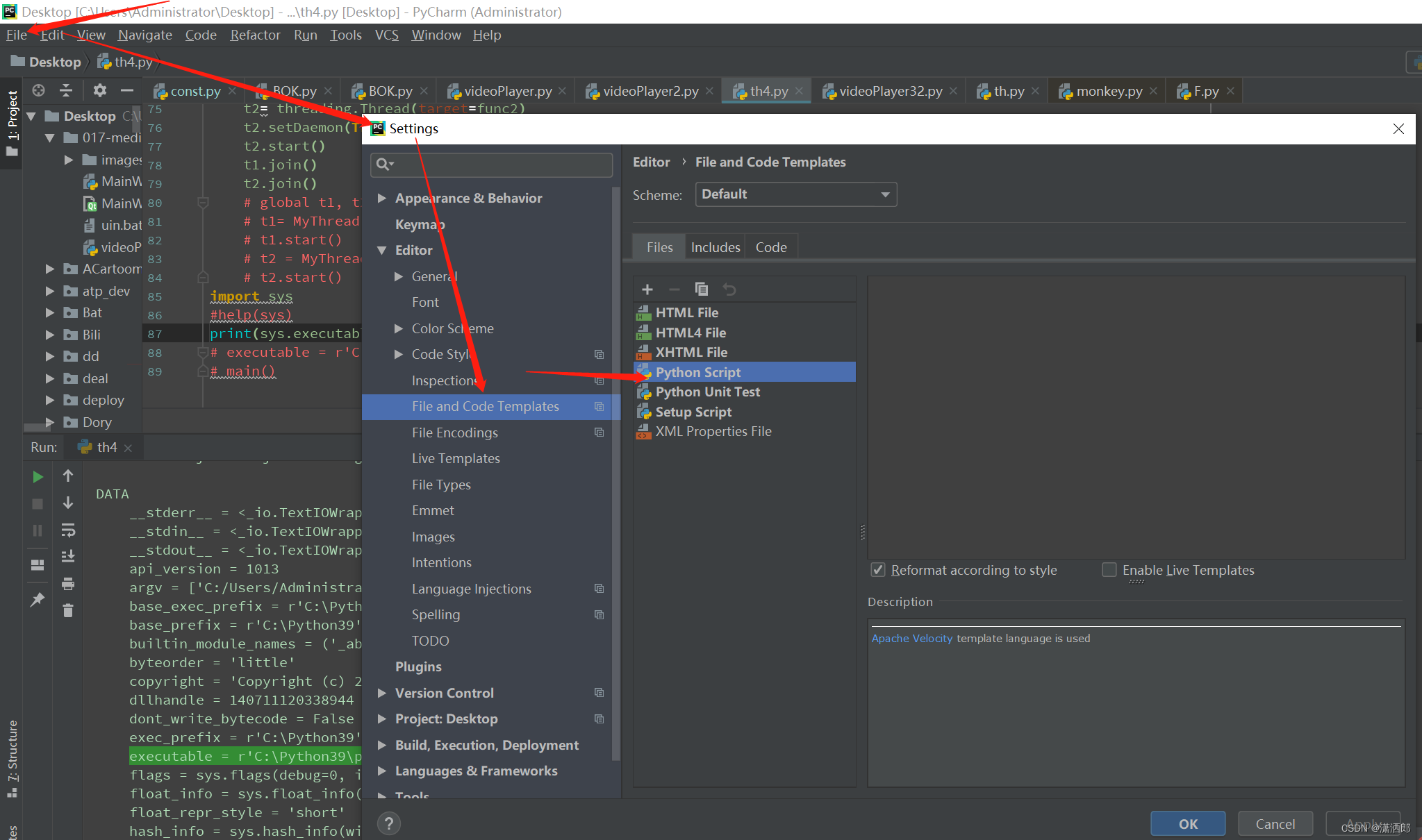 Xiaoshalang: Pycharm custom script template - Programmer Sought