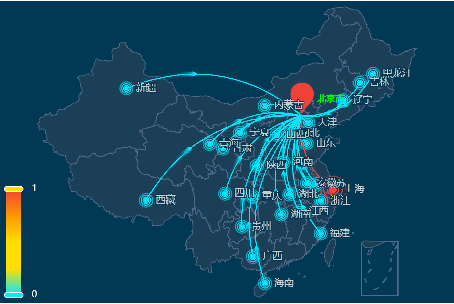 echarts：迁徙图