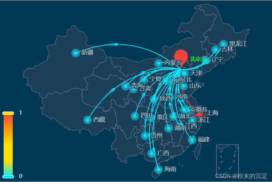 echarts：迁徙图