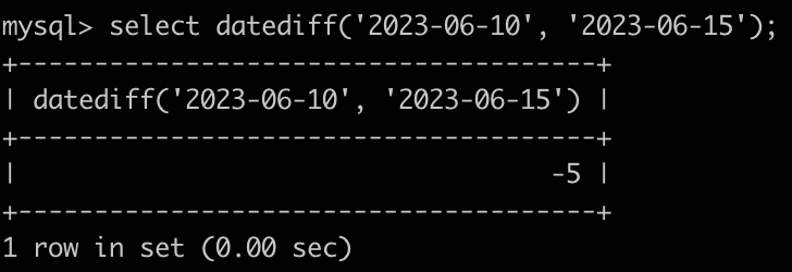 mysql date diff