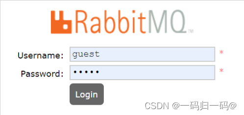 RabbitMQ<span style='color:red;'>安装</span><span style='color:red;'>说明</span>