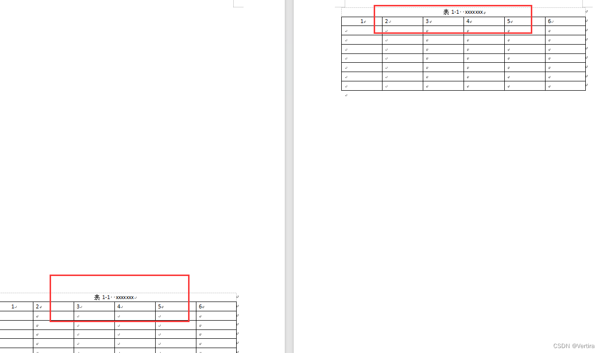 wps/word 如何让表格的标题和表格名称文本（表1-1 xxx）跨页显示（已解决）