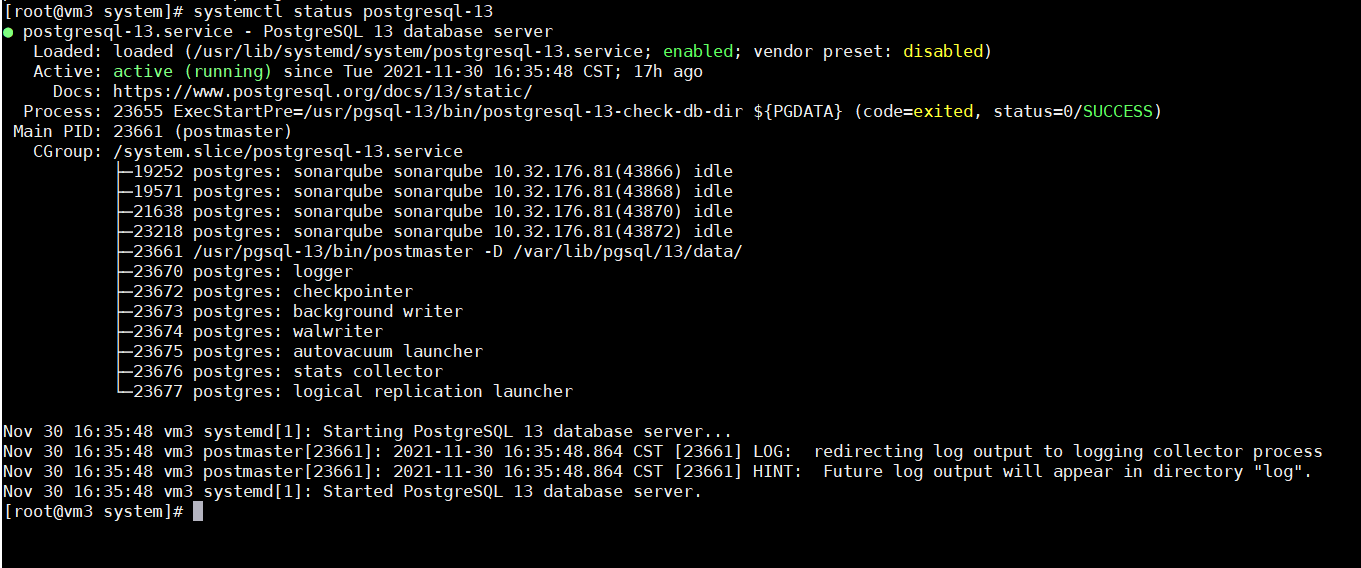 postgresql install centos