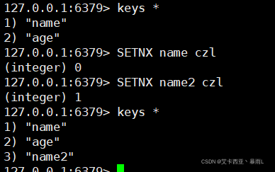 SETNX key value