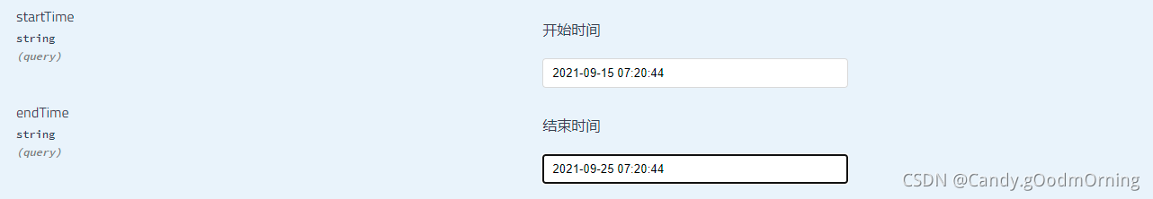 swagger日期请求参数