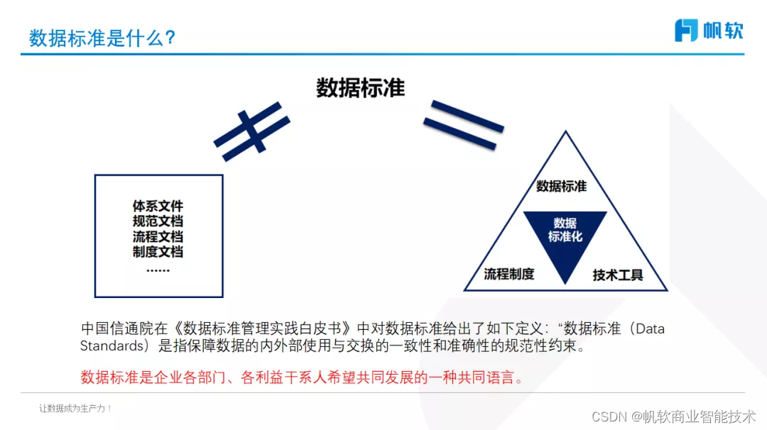 石秀峰:数据治理之数据标准管理