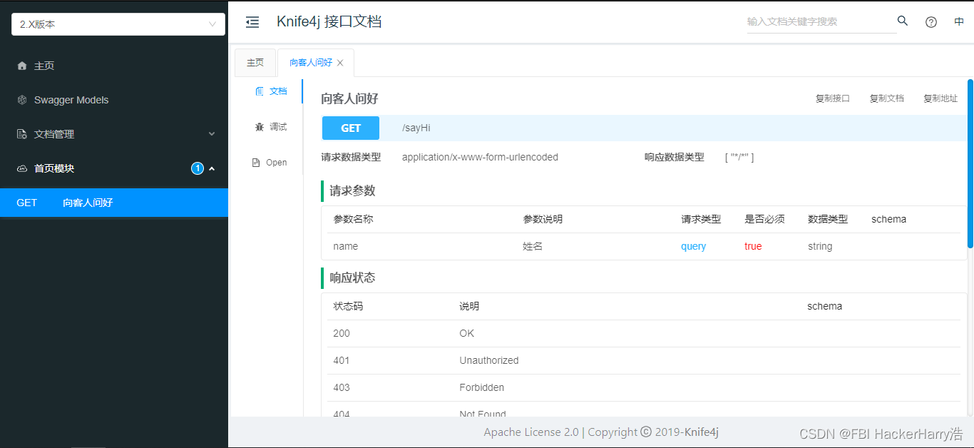 1.3 Spring Boot 框架集成Knife4j（官网）