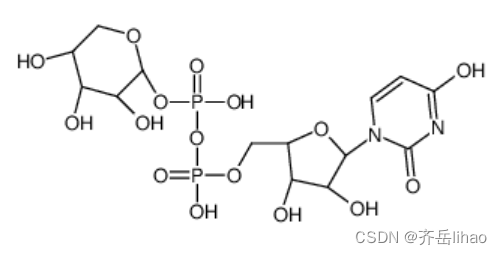 UDP-B-L-阿拉伯糖二钠盐，UDP-b-L-arabinopyranose disodium salt，15839-78-8