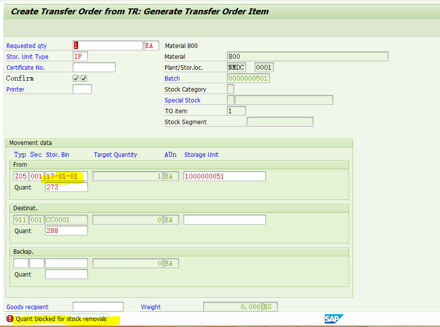 SAP WM初阶LS07冻结Quant_sap 怎麼把庫存blockCSDN博客