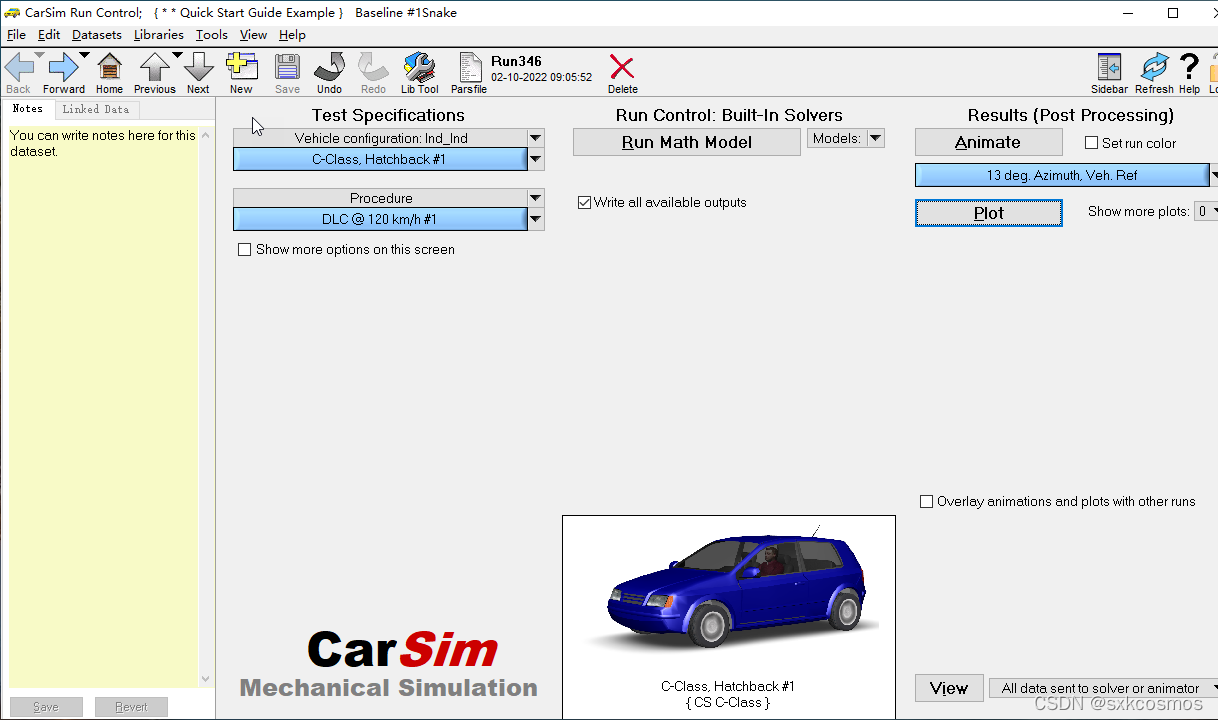 Carsim Numerical Example 初识CarSim之仿真结果数据导出_carsim数据导出-CSDN博客