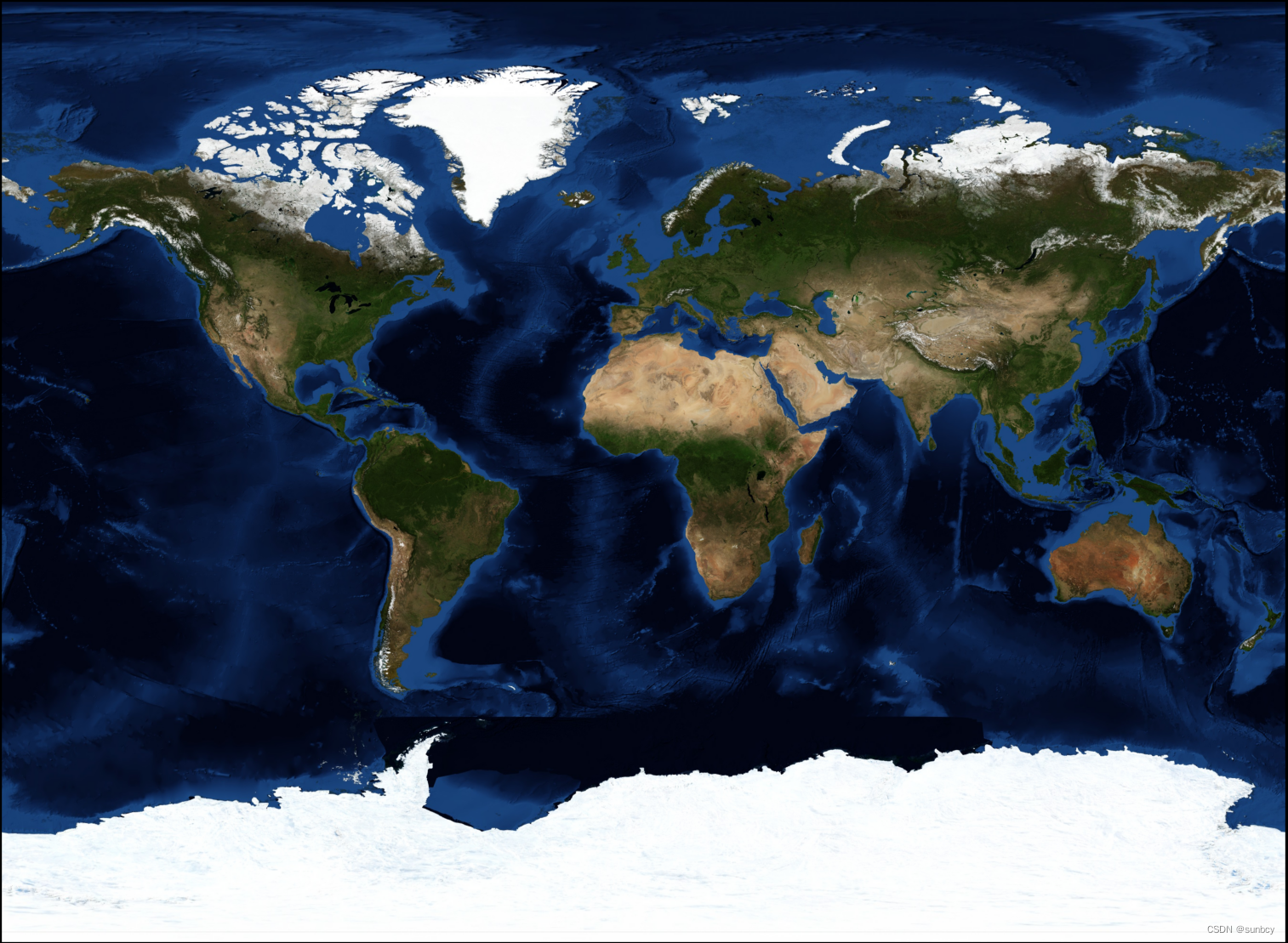 参数为mill的bluemarble()渲染图