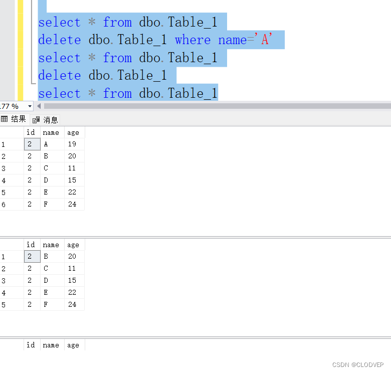 SQL sever数据库----基础增删改查操作与where条件限制