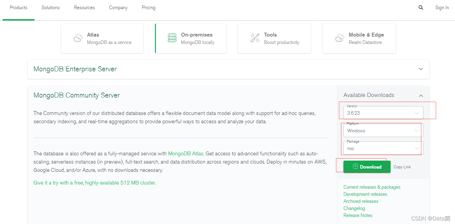 Node.js-MongoDB数据库:介绍、安装与界面化操作_mongodb数据库有操作性界面吗-CSDN博客