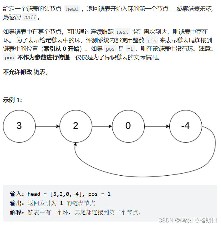 day4-中等篇-环形链表2