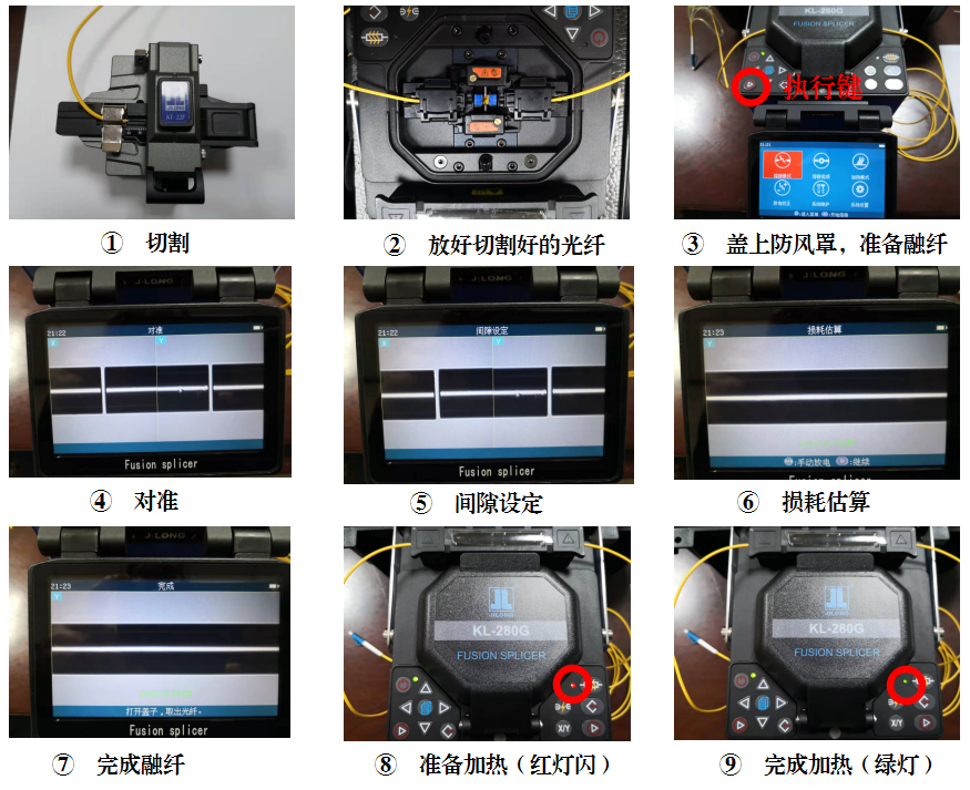 使用光纤熔接机熔接光纤