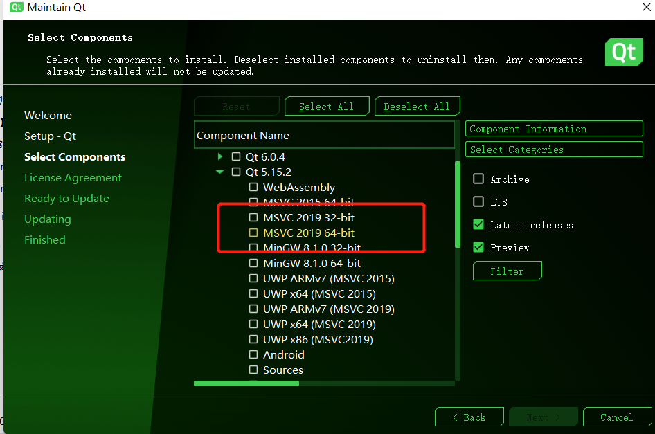 vs2022 qt环境搭建调试