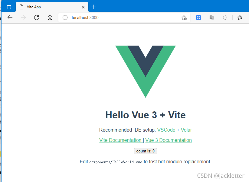 前端：简单搭建vue3+vite工程