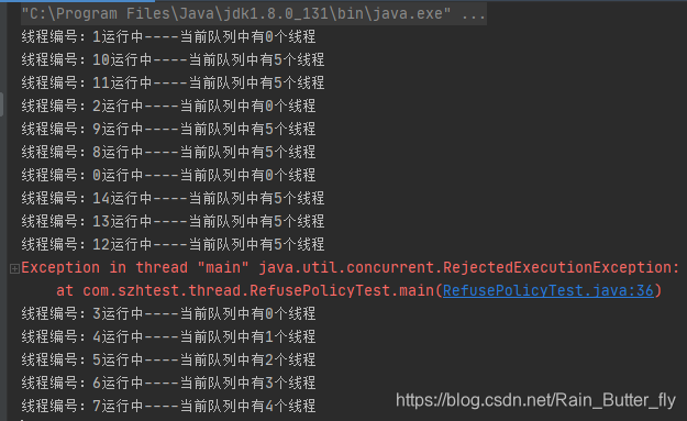 默认策略运行结果