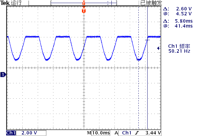 ▲ 图2.2.2 C1=154情况下对应的JFET漏极电压波形