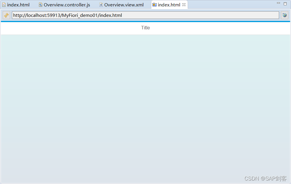 SAP Fiori开发工具——Eclipse环境搭建