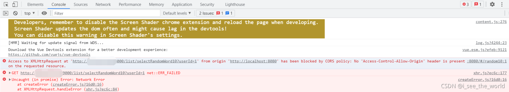【java后端跨域问题cors】Access to XMLHttpRequest at ‘http://xxx:9000 ‘ No ...